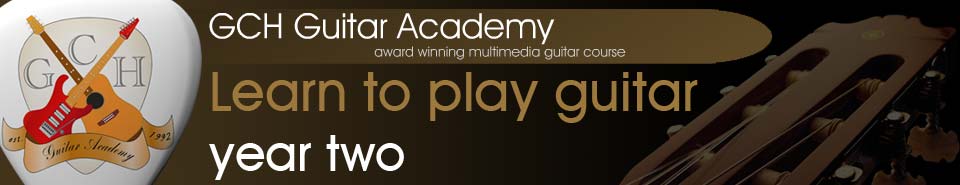 GCH Guitar Academy, free online guitar lessons from the complete 3 year guitar course